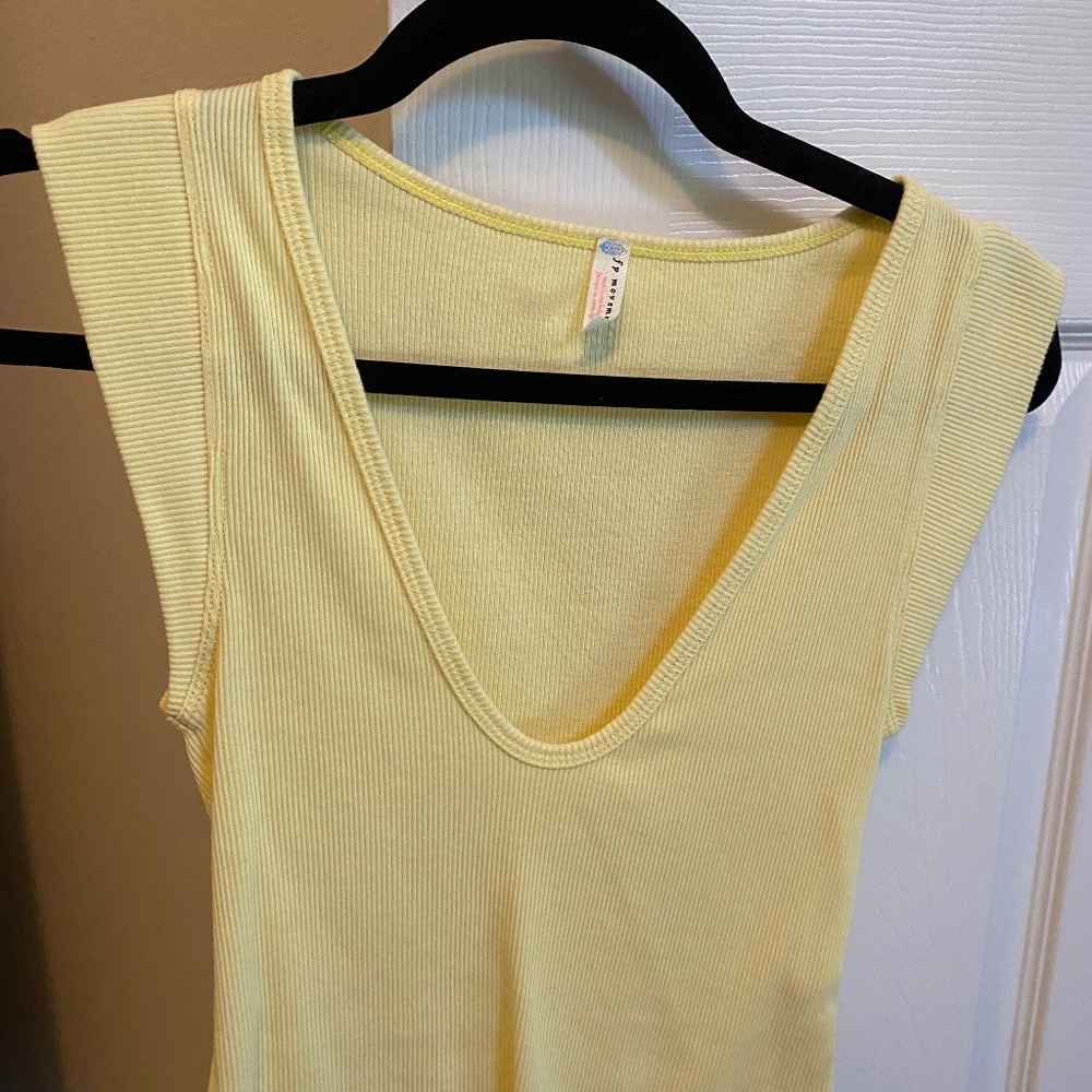 Free People Movement Sexy Top, XS, Yellow